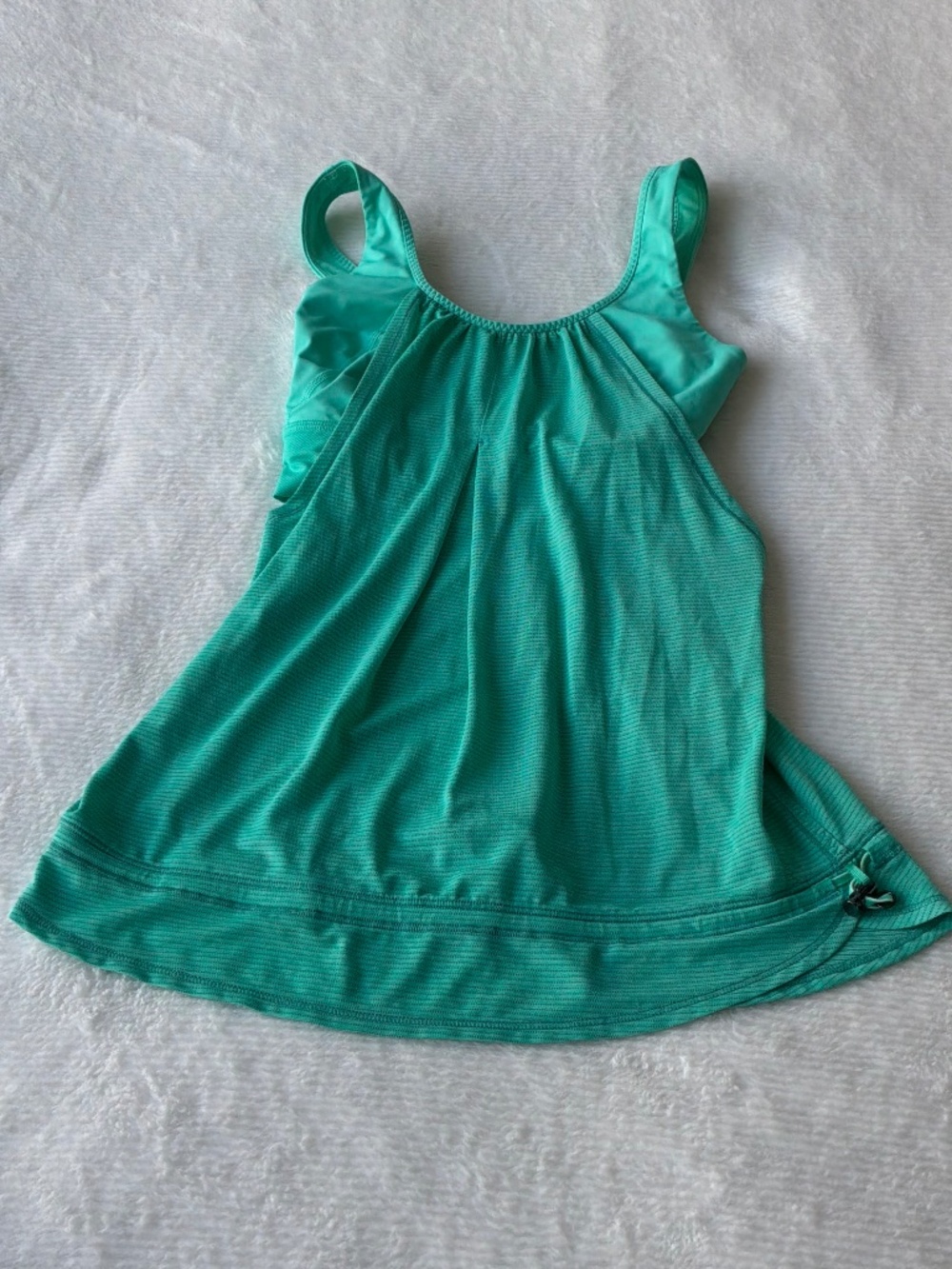 Lululemon Swiftly Tech Racerback Tank Top Mint Green Stripe Size 4
